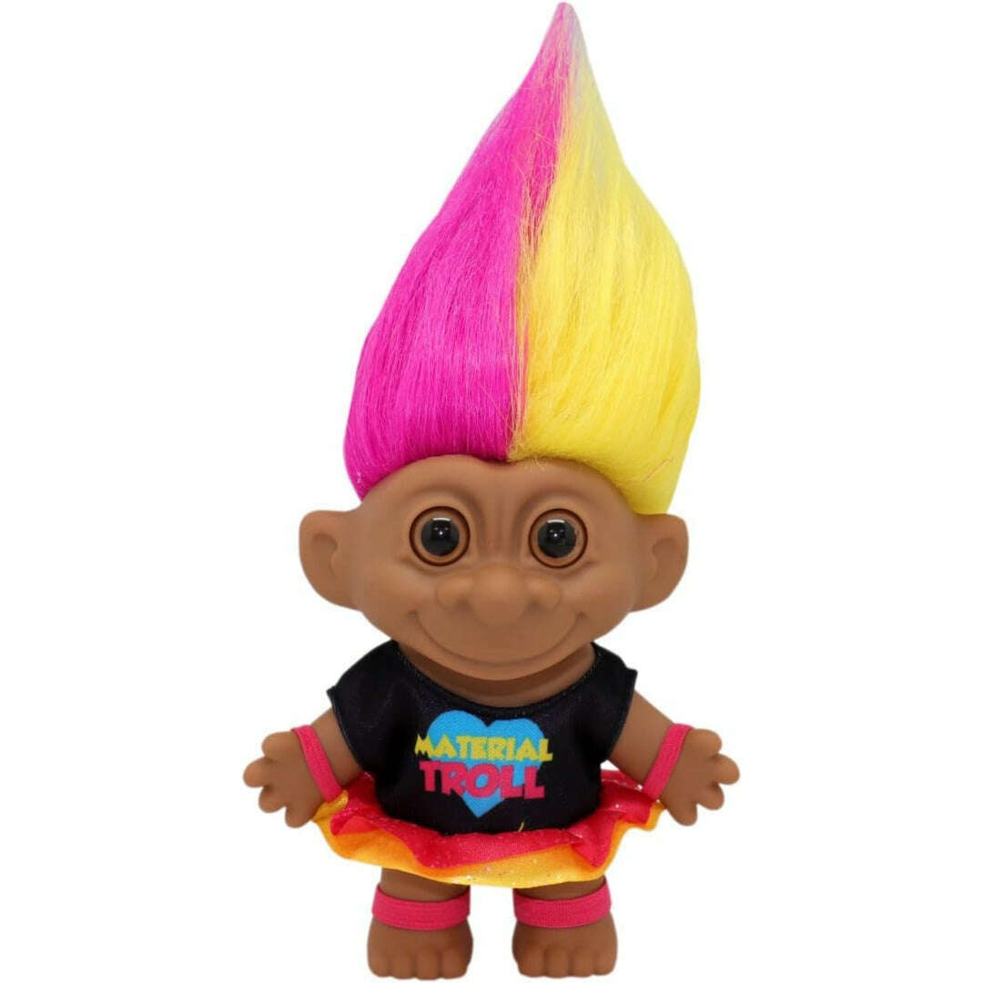 Toys N Tuck:Good Luck Trolls 65TH Anniversary - 4'' Material Troll,Trolls