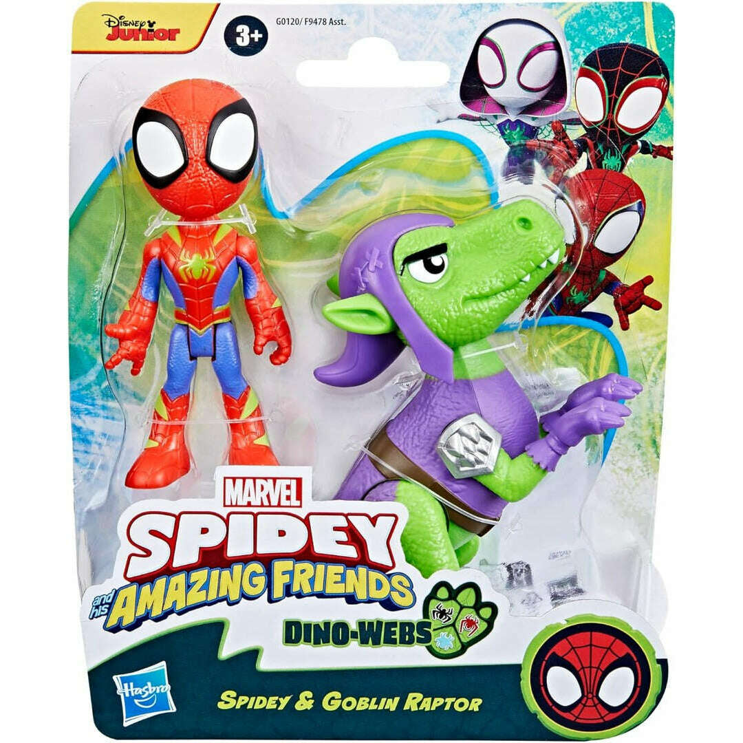 Toys N Tuck:Marvel Spidey And His Amazing Friends Spidey & Goblin Raptor,Spider-man