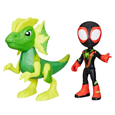 Toys N Tuck:Marvel Spidey And His Amazing Friends Miles Spin Morales & Marvels Electrosaurus,Spider-man