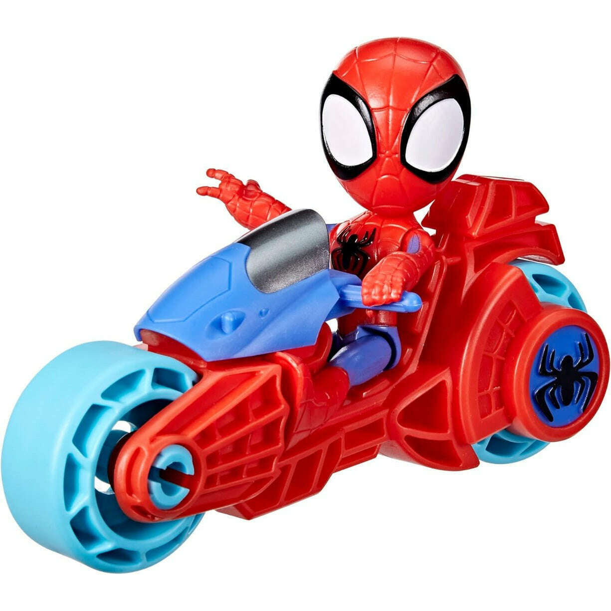 Toys N Tuck:Marvel Spidey And His Amazing Friends Spidey & Motorcycle,Spider-man