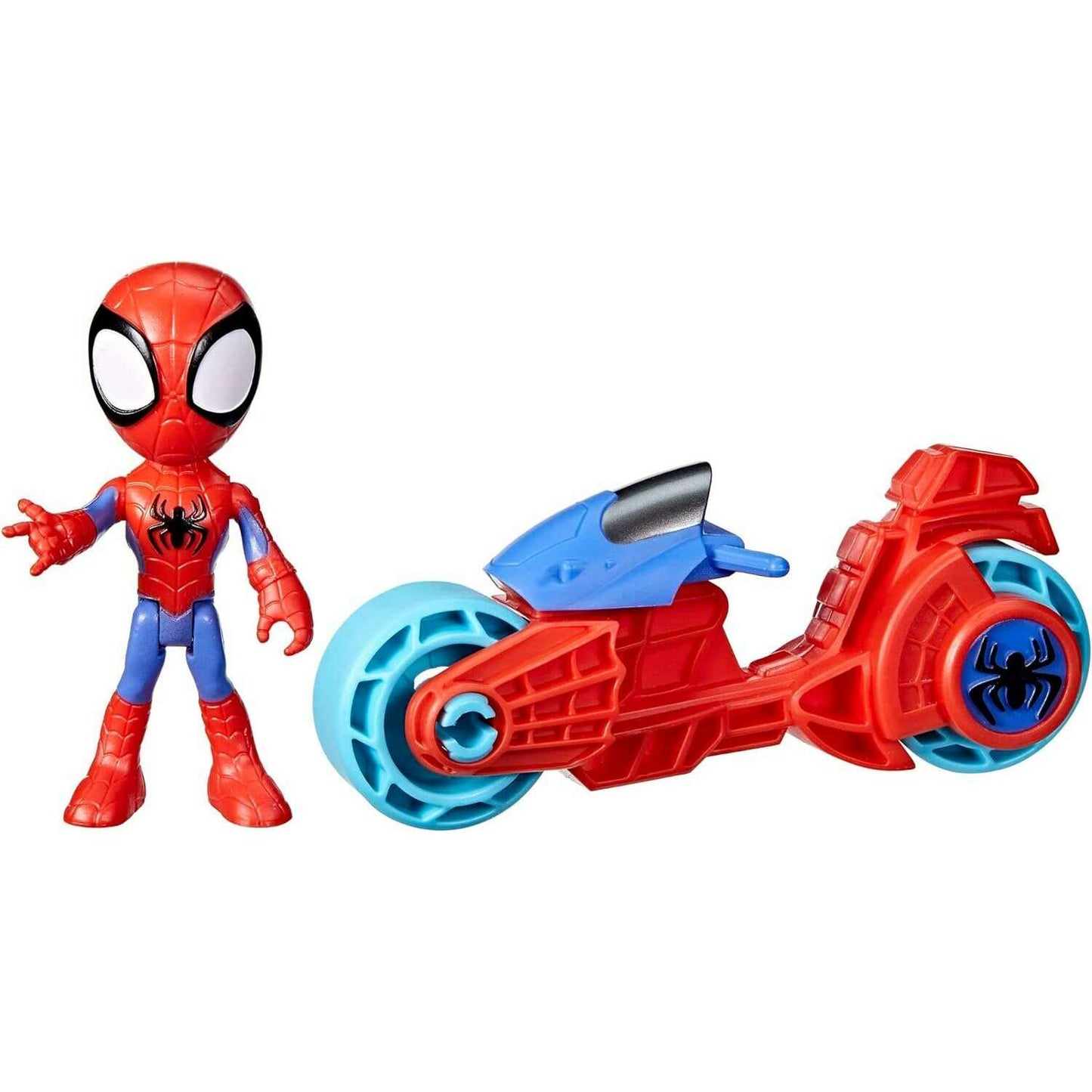 Toys N Tuck:Marvel Spidey And His Amazing Friends Spidey & Motorcycle,Spider-man