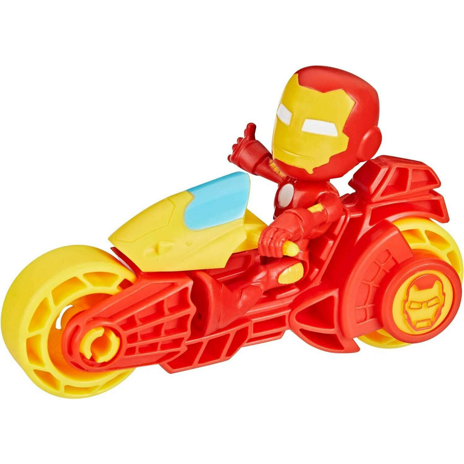 Toys N Tuck:Marvel Spidey And His Amazing Friends Iron Man & Motorcycle,Spider-man