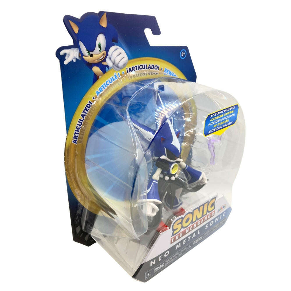 Toys N Tuck:Sonic The Hedgehog 4 Inch Figure - Neo Metal Sonic with Electric Wand,Sonic The Hedgehog