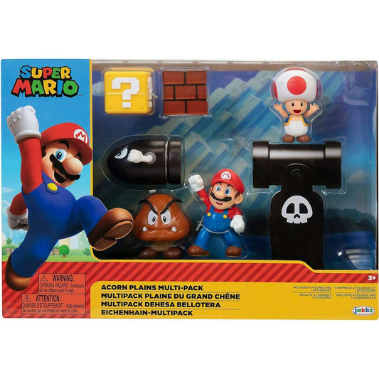 Toys N Tuck:Super Mario 2.5 Inch Acorn Plains Diorama Set,Mario