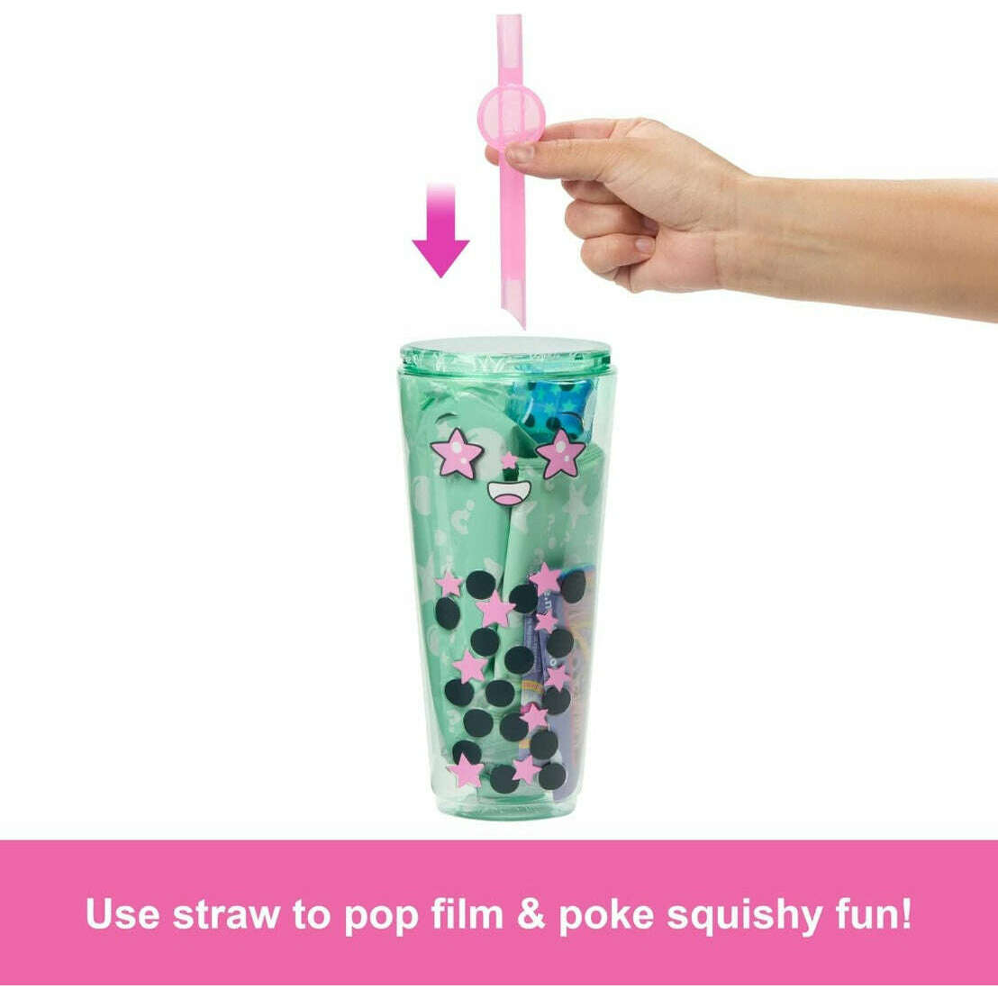 Toys N Tuck:Barbie Pop Reveal Bubble Tea Series - Green Tea,Barbie