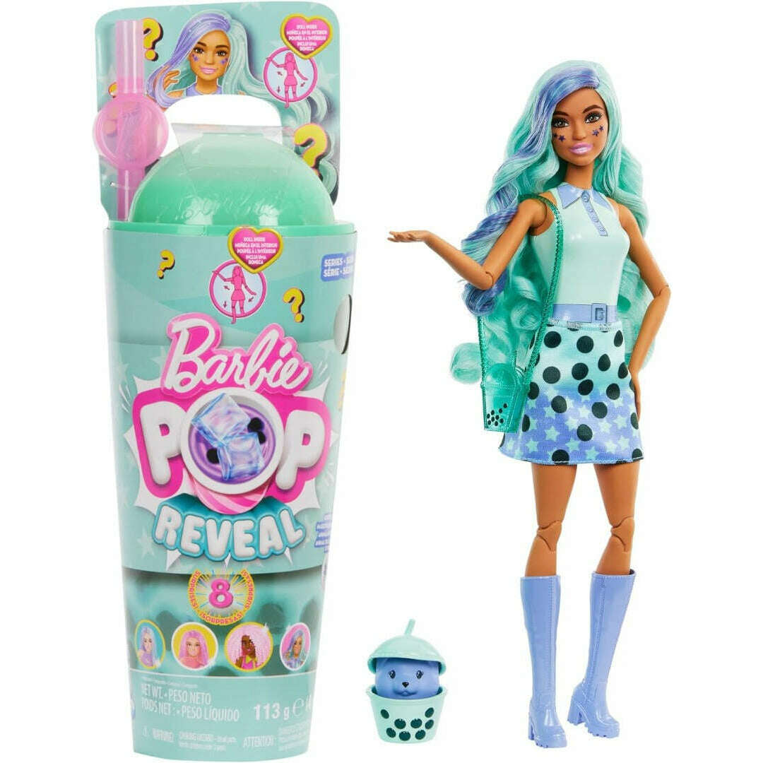 Toys N Tuck:Barbie Pop Reveal Bubble Tea Series - Green Tea,Barbie