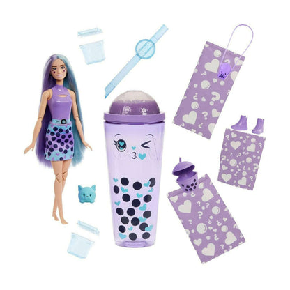 Toys N Tuck:Barbie Pop Reveal Bubble Tea Series - Taro Milk,Barbie