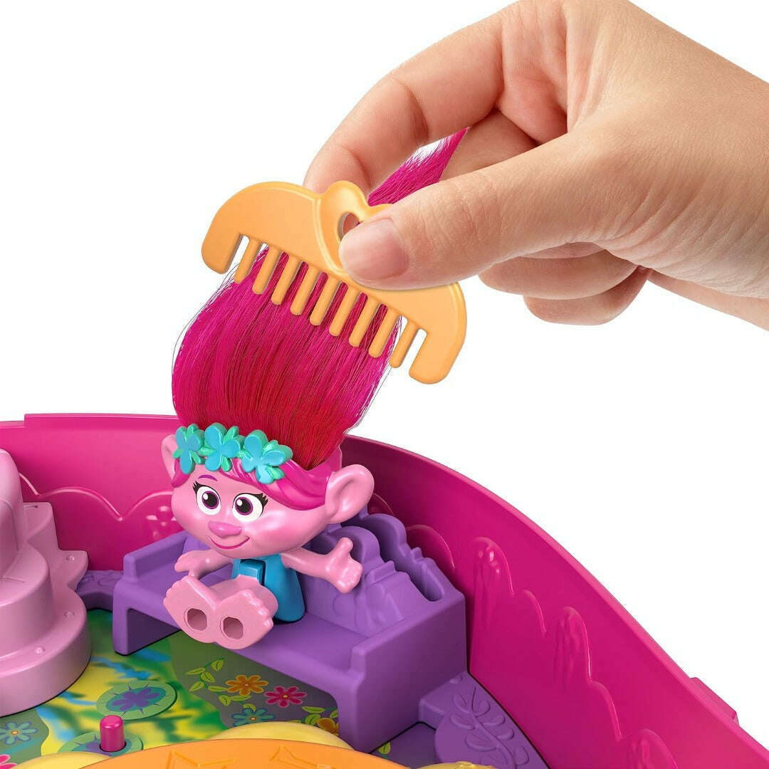 Toys N Tuck:Polly Pocket Trolls Poppy & Branch Compact Playset,Polly Pocket