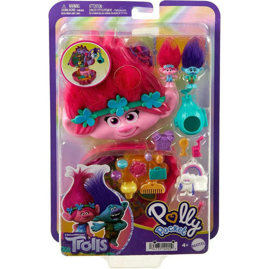 Toys N Tuck:Polly Pocket Trolls Poppy & Branch Compact Playset,Polly Pocket