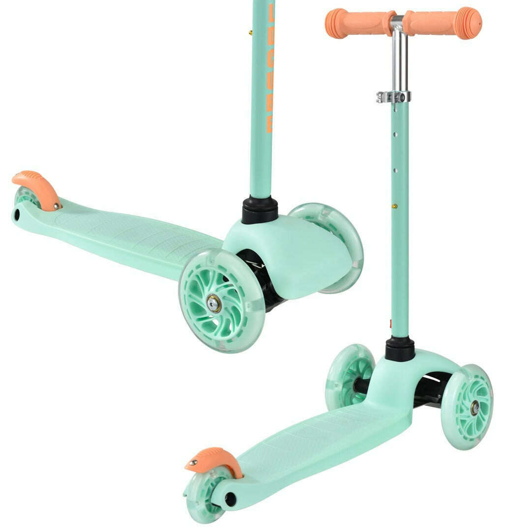 Toys N Tuck:Boldcube Teeny 3 Wheel Scooter - Mint & Orange,Boldcube