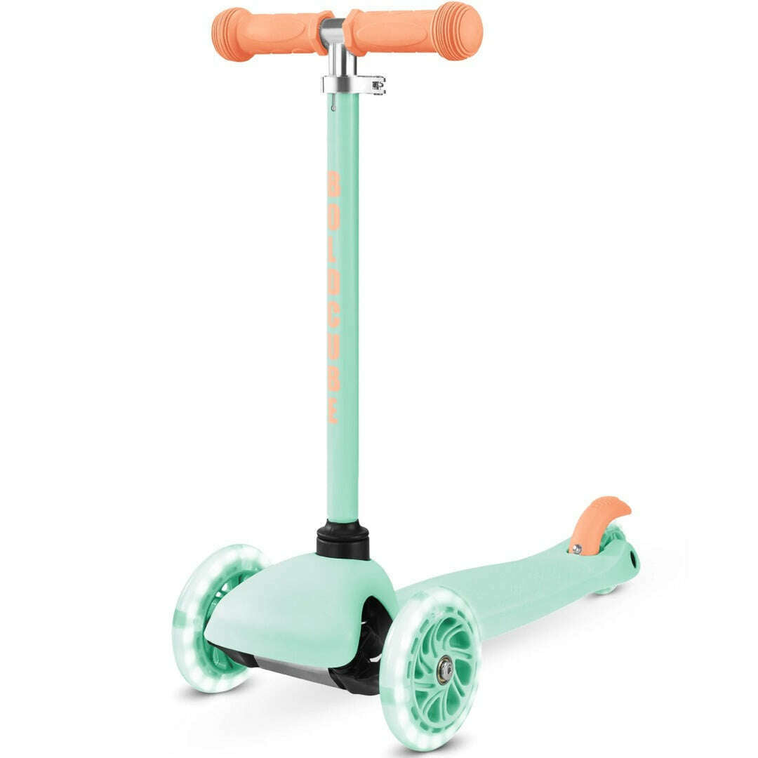 Toys N Tuck:Boldcube Teeny 3 Wheel Scooter - Mint & Orange,Boldcube