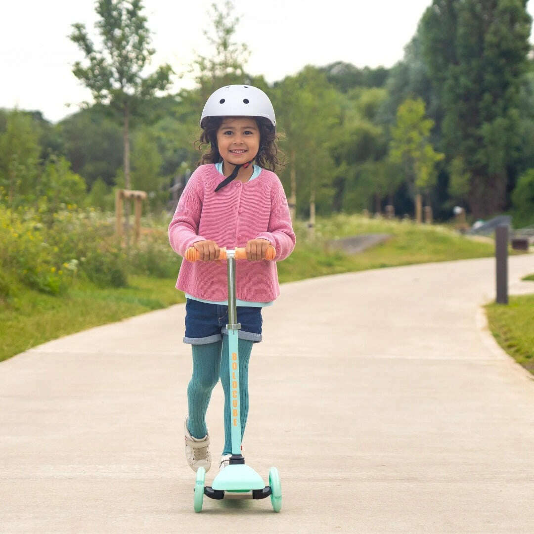 Toys N Tuck:Boldcube Teeny 3 Wheel Scooter - Mint & Orange,Boldcube