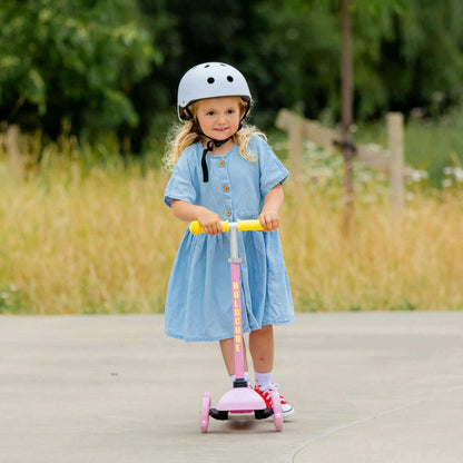 Toys N Tuck:Boldcube Teeny 3 Wheel Scooter - Pink & Yellow,Boldcube