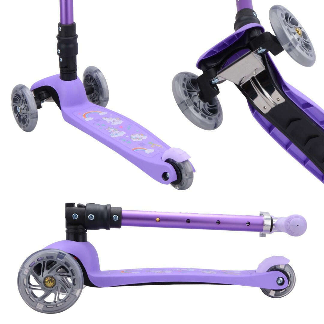 Toys N Tuck:Boldcube Teeny 3 Wheel Folding Scooter - Unicorn,Boldcube