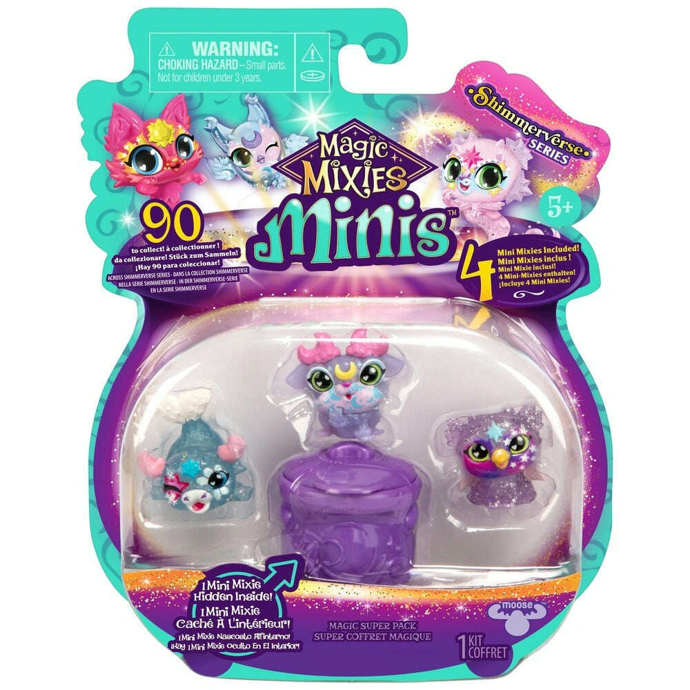 Toys N Tuck:Magic Mixies Minis Shimmerverse Series 4 Pack,Magic Mixies