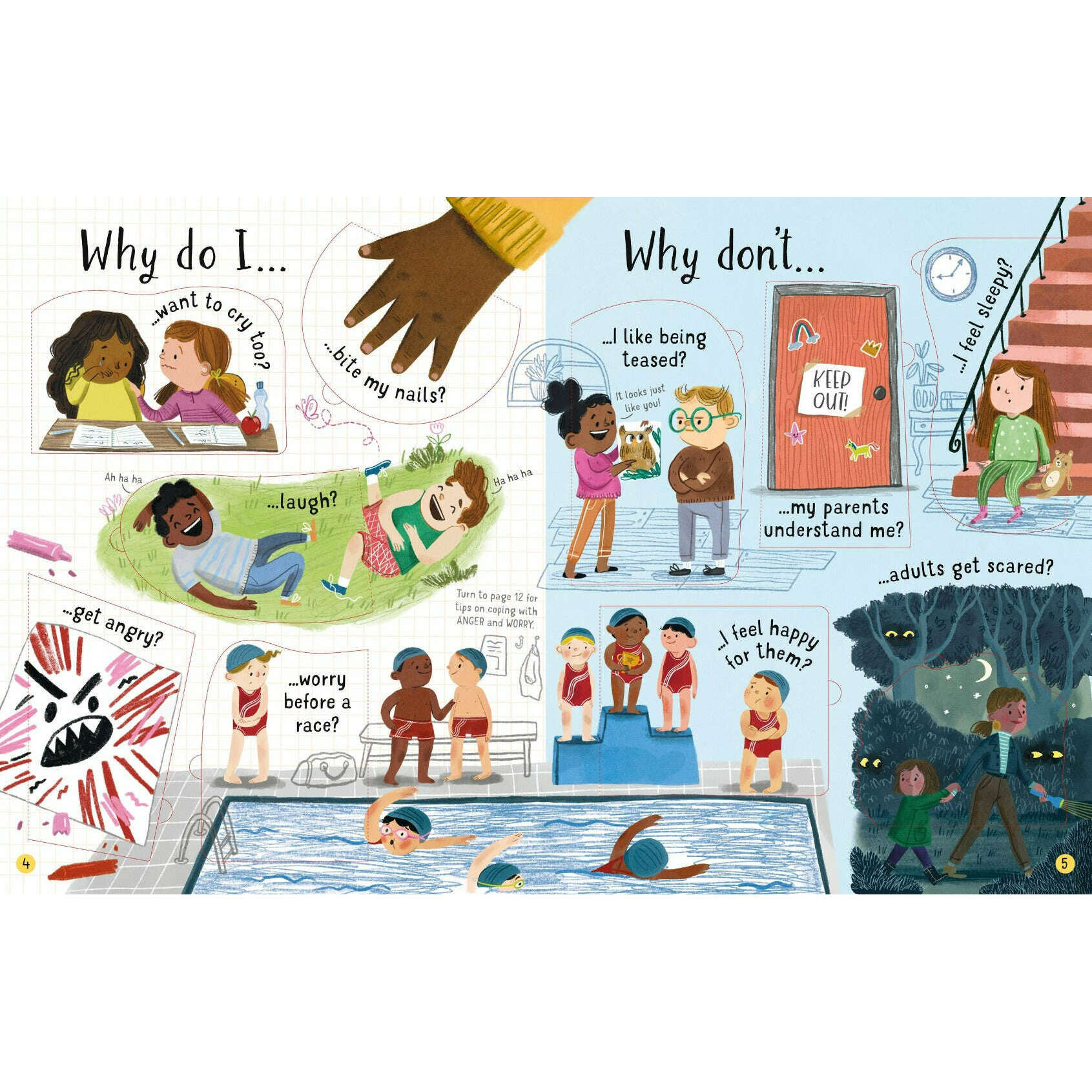 Toys N Tuck:Usborne Books - Lift-the-Flap Questions and Answers About Feelings,Usborne Books