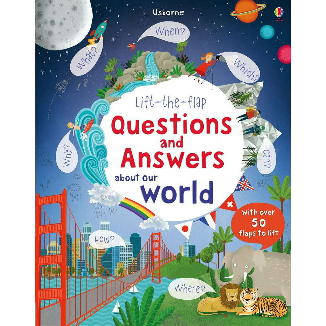 Toys N Tuck:Usborne Books - Lift-the-flap Questions and Answers about Our World,Usborne Books