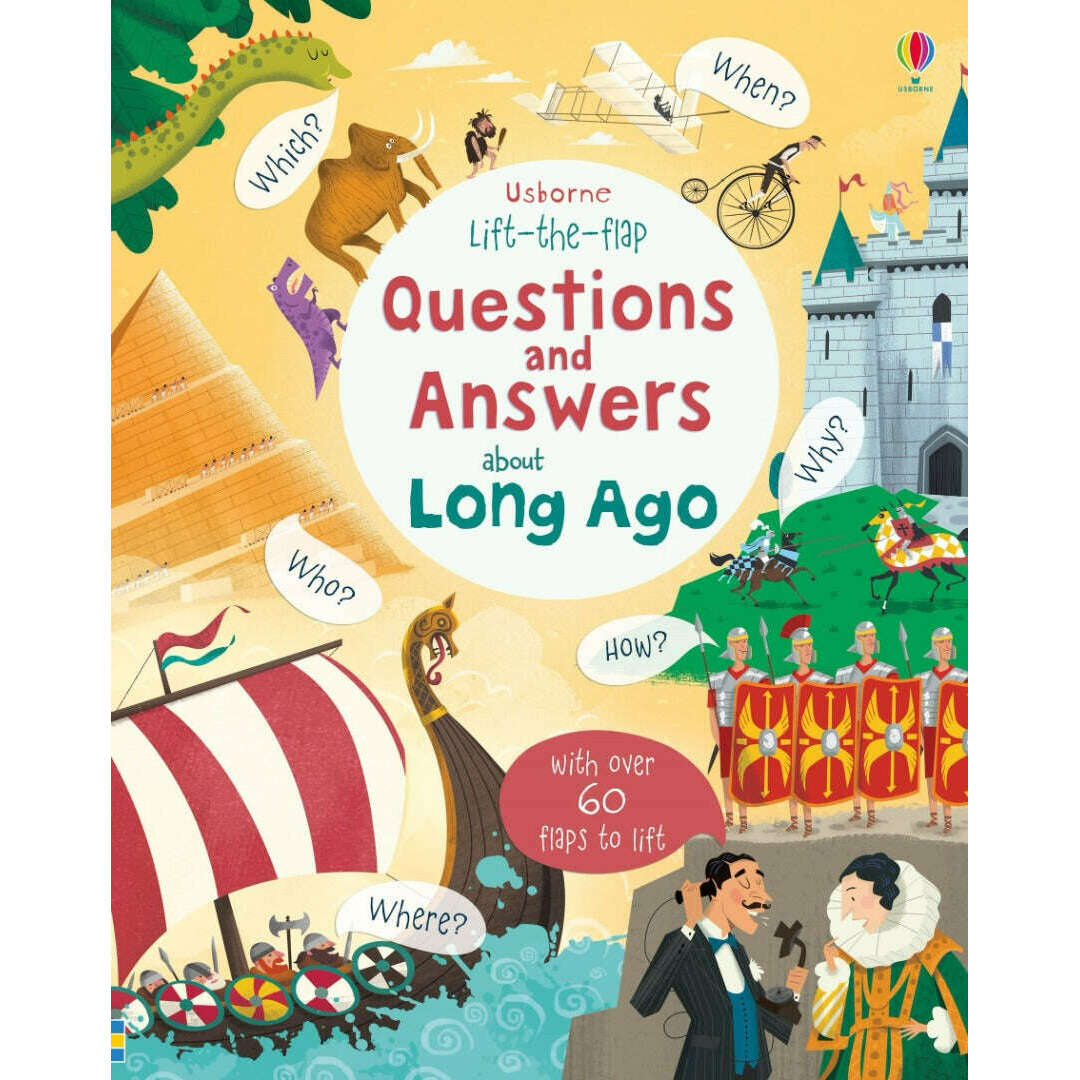 Toys N Tuck:Usborne Books - Lift-the-flap Questions and Answers about Long Ago,Usborne Books