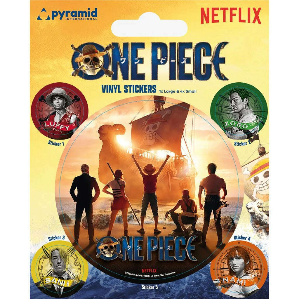 Toys N Tuck:Vinyl Sticker Pack - One Piece Live Action (Straw Hat Crew),Pyramid International