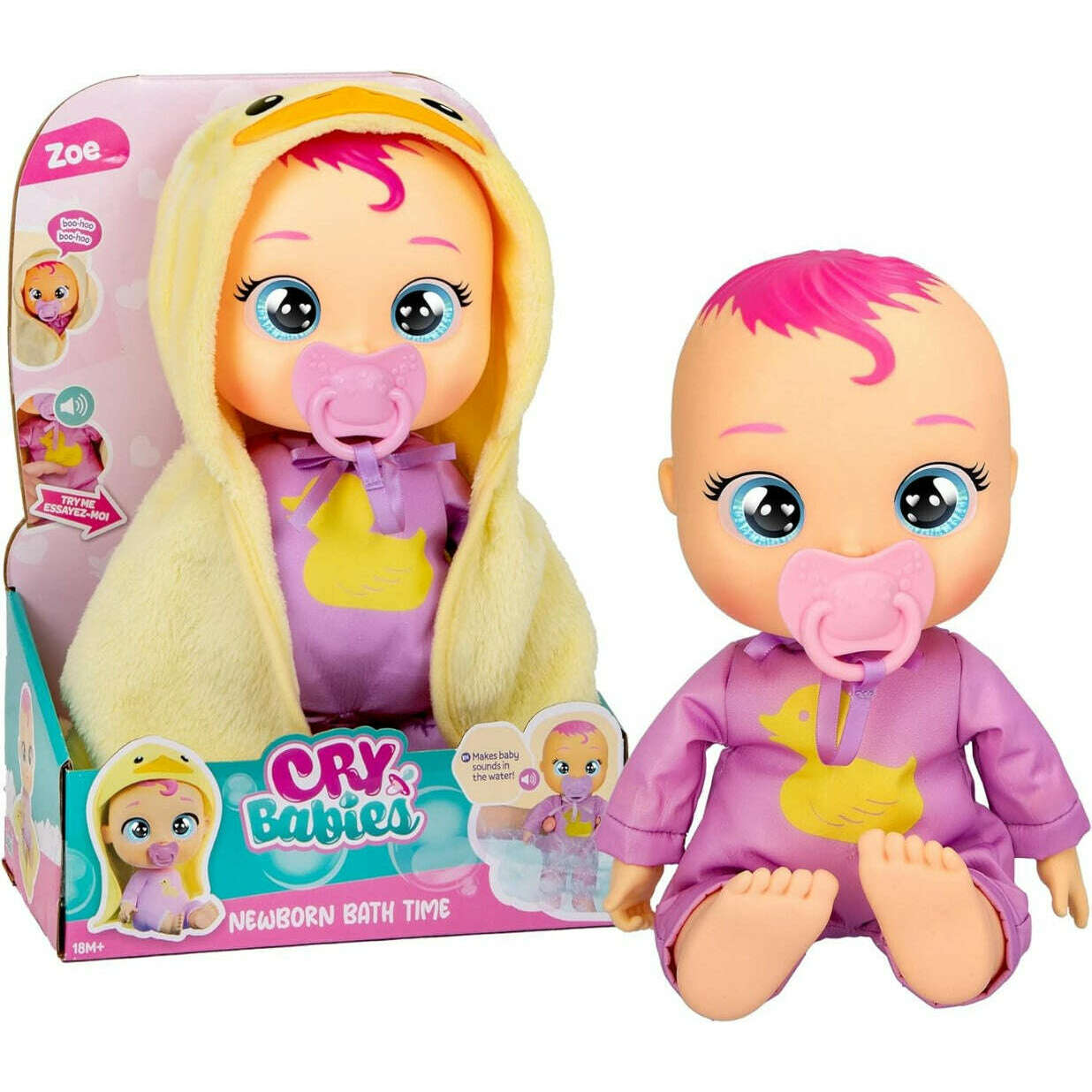 Toys N Tuck:Cry Babies Newborn Bath Time Zoe,Cry Babies