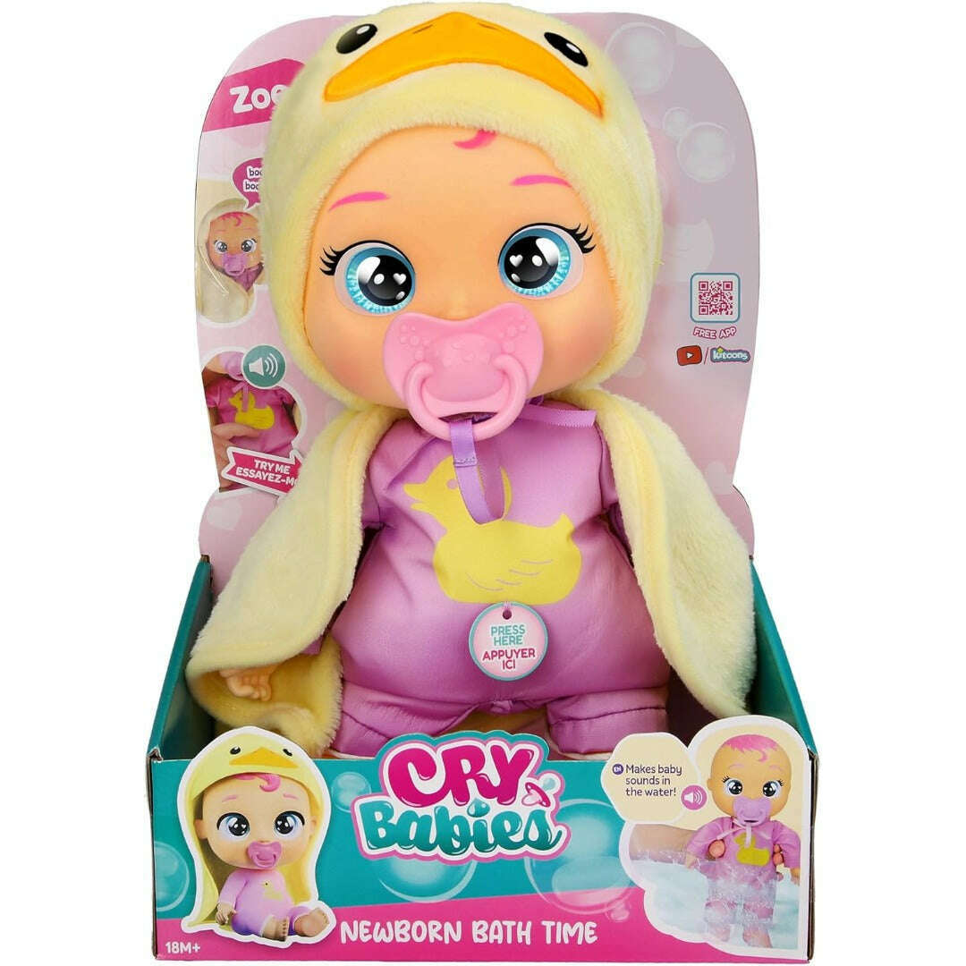 Toys N Tuck:Cry Babies Newborn Bath Time Zoe,Cry Babies