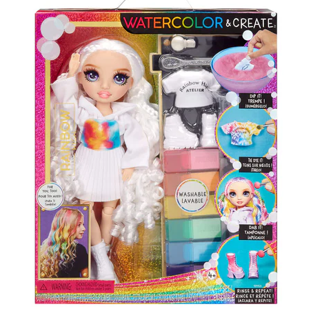 Toys N Tuck:Rainbow High Watercolor & Create Purple Eyes,Rainbow High