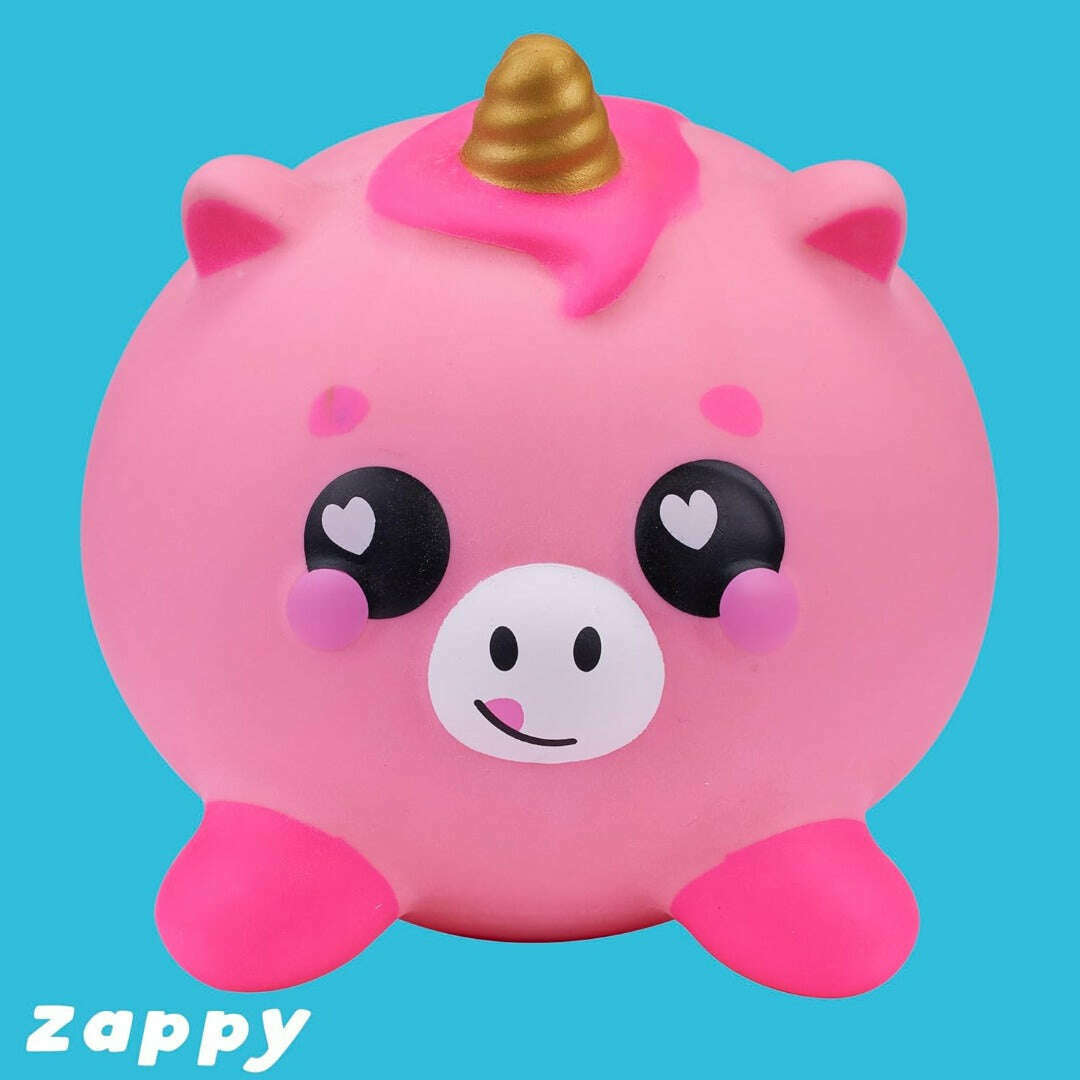 Toys N Tuck:Smooshzees Luvzees Pink Unicorn Zappy,Smooshzees