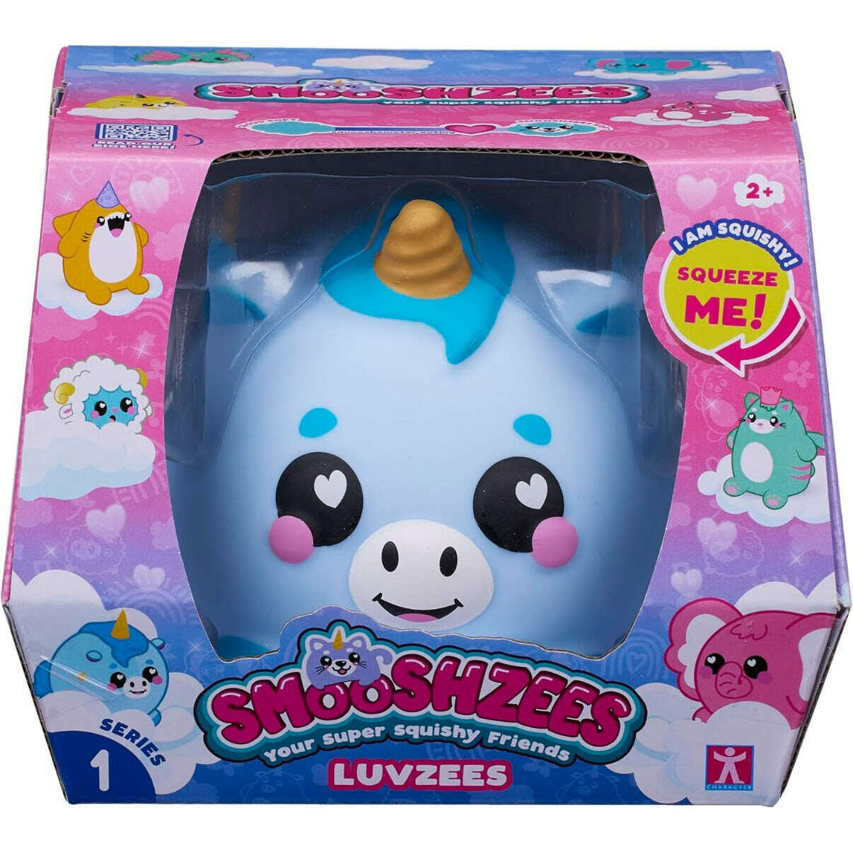 Toys N Tuck:Smooshzees Luvzees Blue Unicorn Boltz,Smooshzees