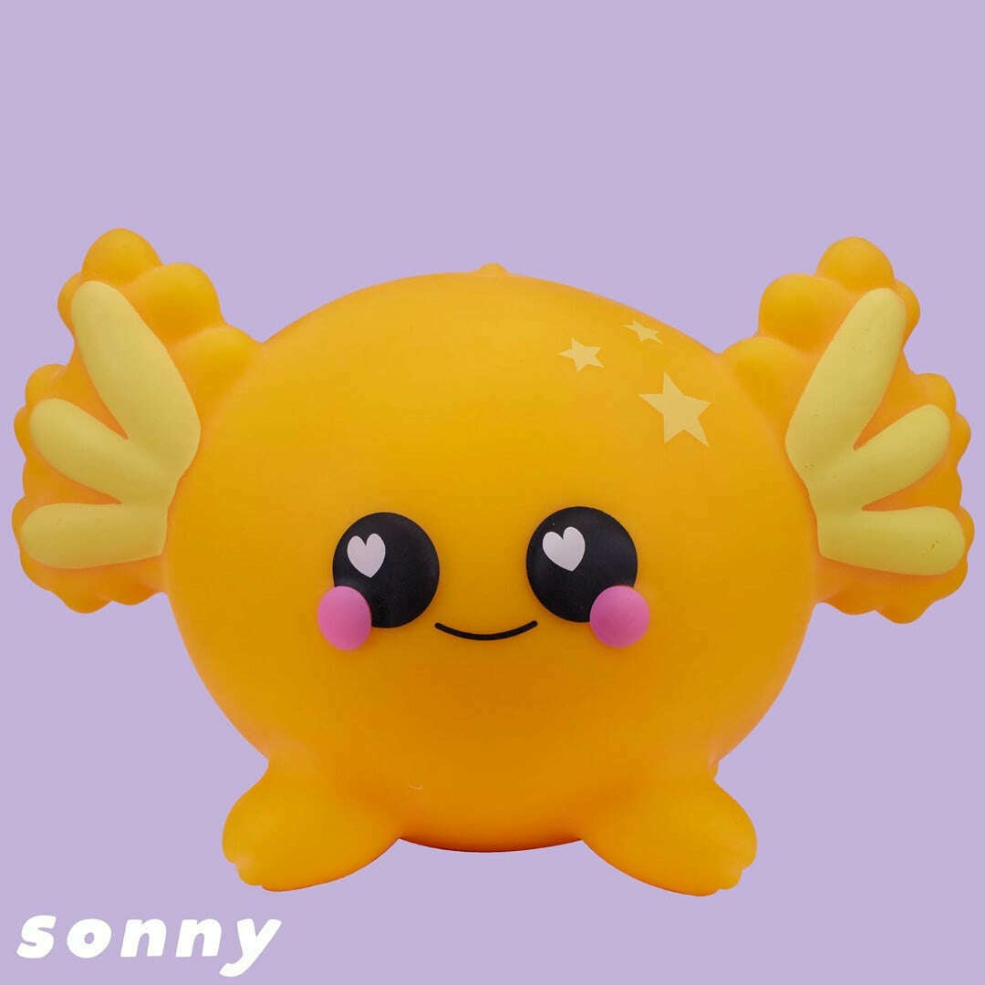 Toys N Tuck:Smooshzees Luvzees Yellow Axolotl Sonny,Smooshzees