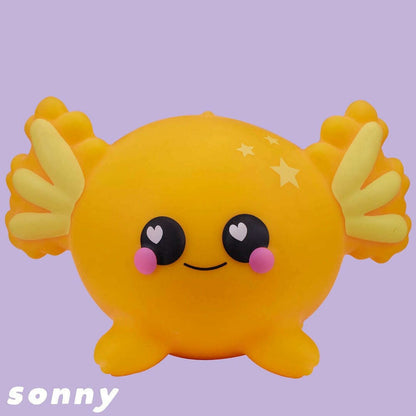 Toys N Tuck:Smooshzees Luvzees Yellow Axolotl Sonny,Smooshzees