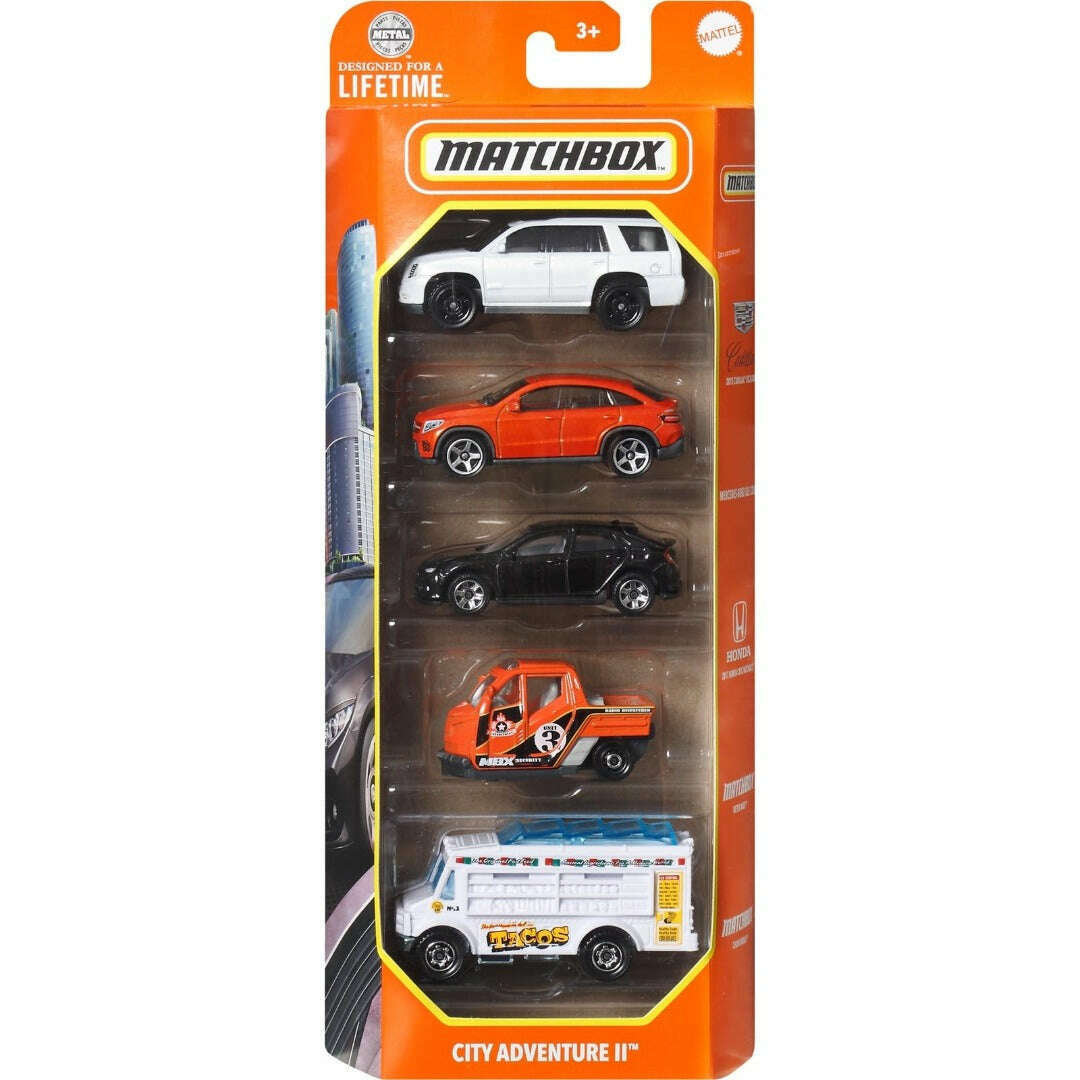 Toys N Tuck:Matchbox Car Collection 5 Pack - City Adventure 2,Matchbox