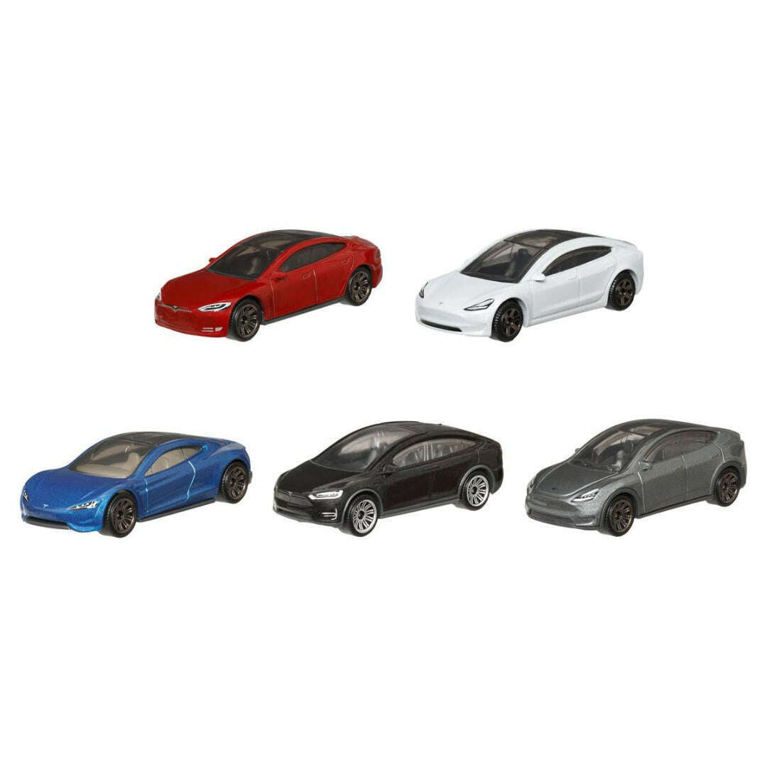 Toys N Tuck:Matchbox Car Collection 5 Pack - Tesla 20th Anniversary,Matchbox