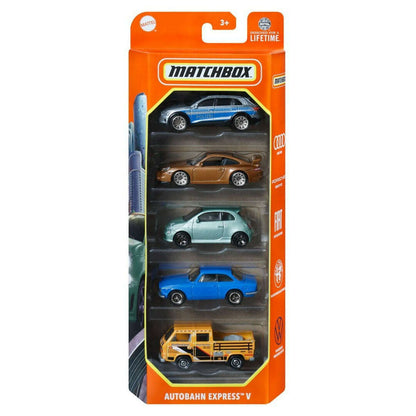 Toys N Tuck:Matchbox Car Collection 5 Pack - Autobahn Express 5,Matchbox