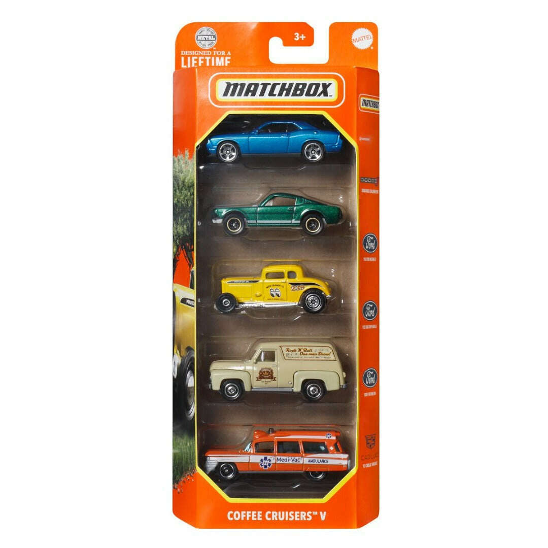 Toys N Tuck:Matchbox Car Collection 5 Pack - Coffee Cruisers 5,Matchbox