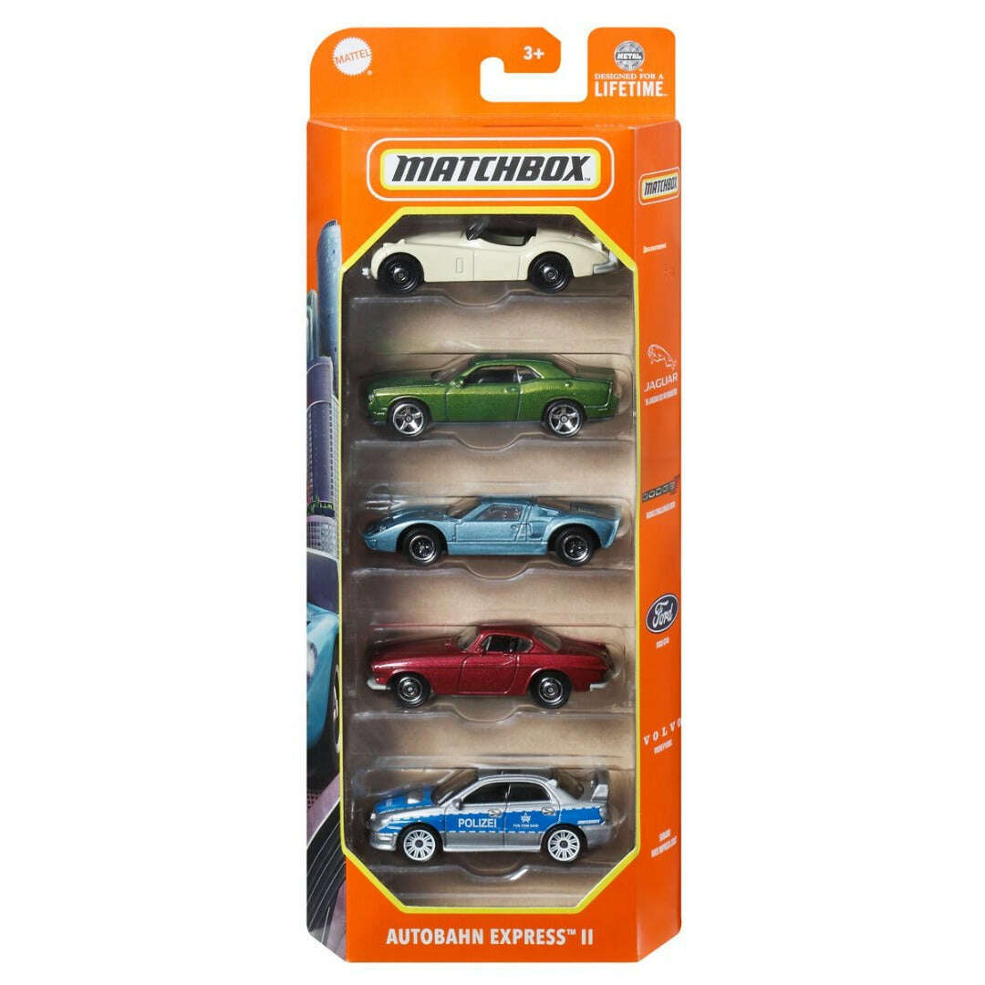 Toys N Tuck:Matchbox Car Collection 5 Pack - Autobahn Express 2,Matchbox