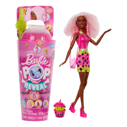 Toys N Tuck:Barbie Pop Reveal Bubble Tea Series - Berry Bliss,Barbie