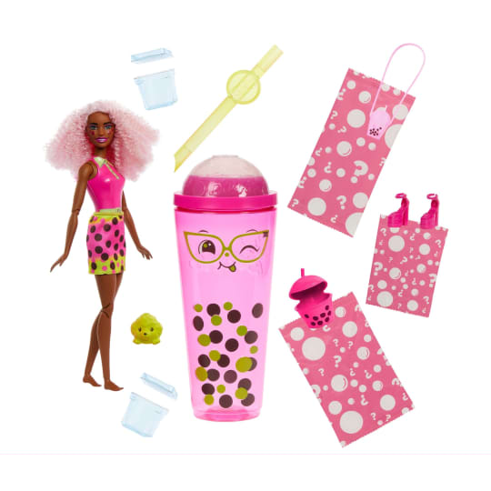 Toys N Tuck:Barbie Pop Reveal Bubble Tea Series - Berry Bliss,Barbie