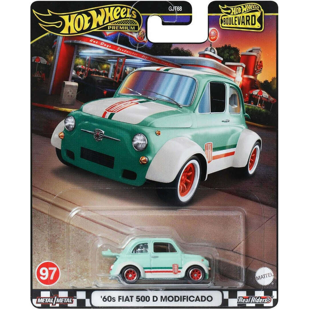 Toys N Tuck:Hot Wheels Boulevard 60s Fiat 500 D Modificado (97) HRT65,Hot Wheels