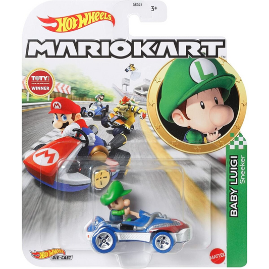 Toys N Tuck:Hot Wheels Mariokart - Baby Luigi Sneeker Kart,Hot Wheels