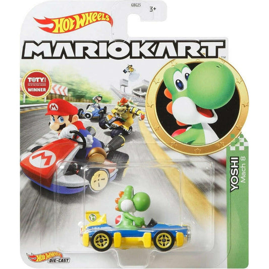 Toys N Tuck:Hot Wheels Mariokart - Yoshi Mach 8 Kart,Hot Wheels