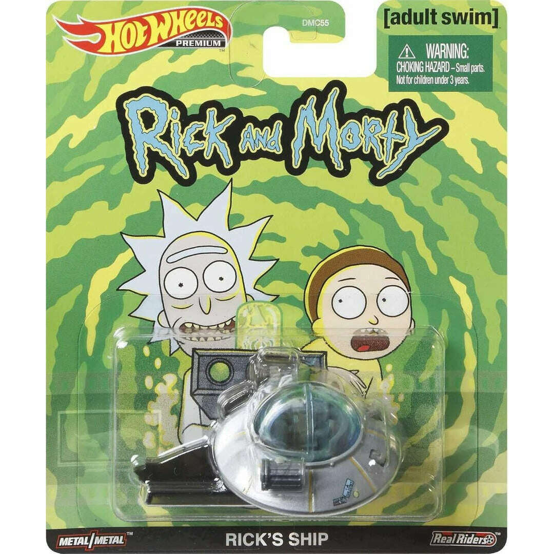 Toys N Tuck:Hot Wheels Premium Rick and Morty Rick's Ship GJR47,Hot Wheels