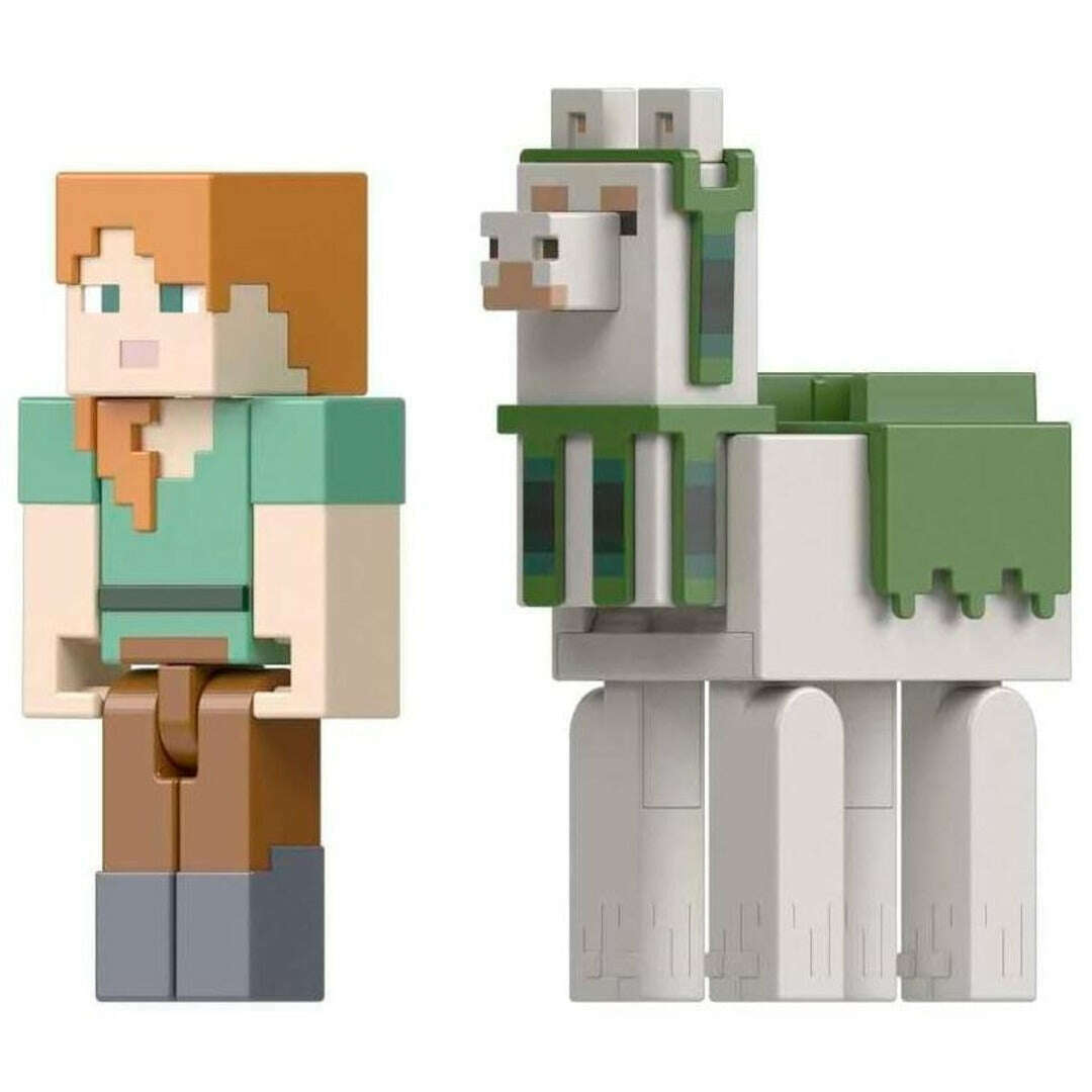 Toys N Tuck:Minecraft 3.25'' Figures 2 Pack - Alex and Llama,Minecraft