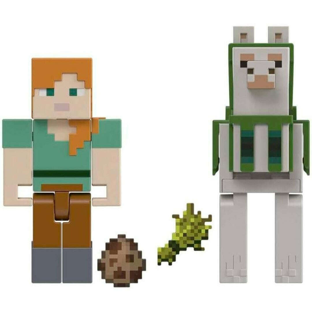 Toys N Tuck:Minecraft 3.25'' Figures 2 Pack - Alex and Llama,Minecraft