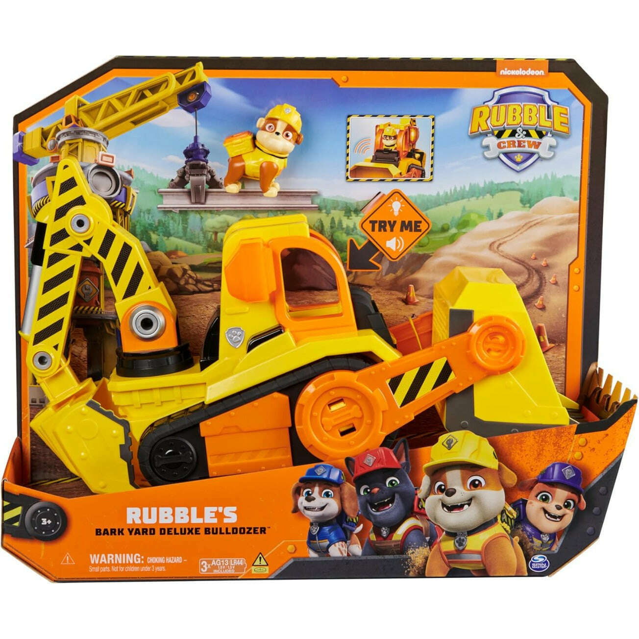 Toys N Tuck:Rubble & Crew Rubble's Bark Yard Deluxe Bulldozer,Rubble