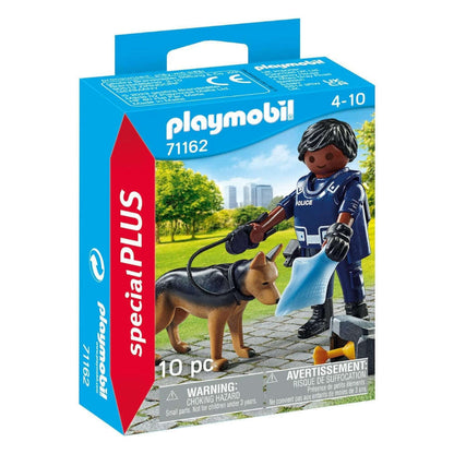 Toys N Tuck:Playmobil 71162 Special Plus Figure Set - Policeman with Dog,Playmobil