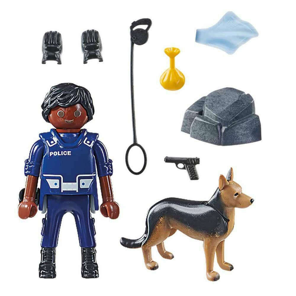 Playmobil 71162 Special Plus Figure Set Policeman with Dog Toys N Tuck