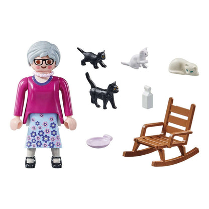 Toys N Tuck:Playmobil 71172 Special Plus Figure Set - Woman with Cats,Playmobil