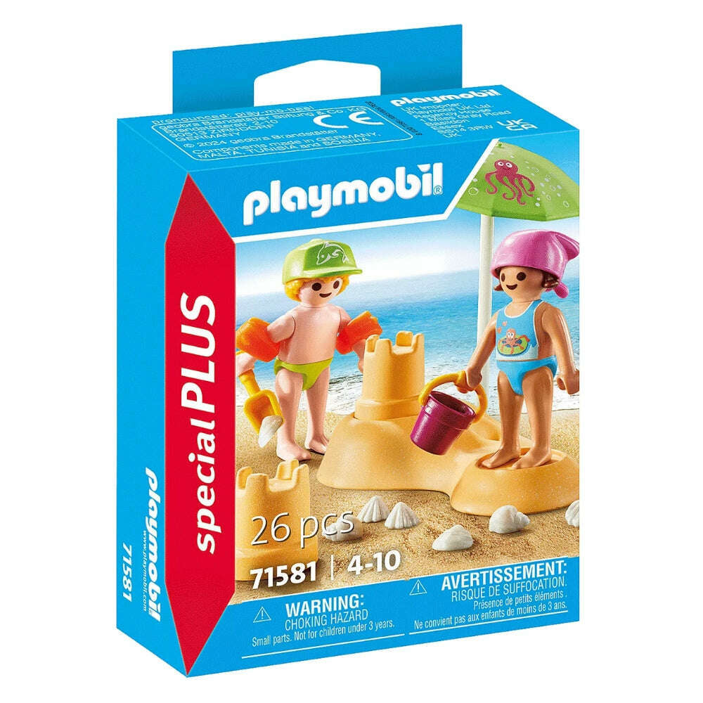 Toys N Tuck:Playmobil 71581 Special Plus Figure Set - Kids with Sand Castle,Playmobil