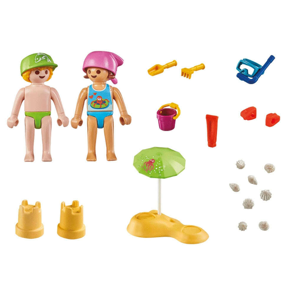 Playmobil 71581 Special Plus Figure Set Kids with Sand Castle