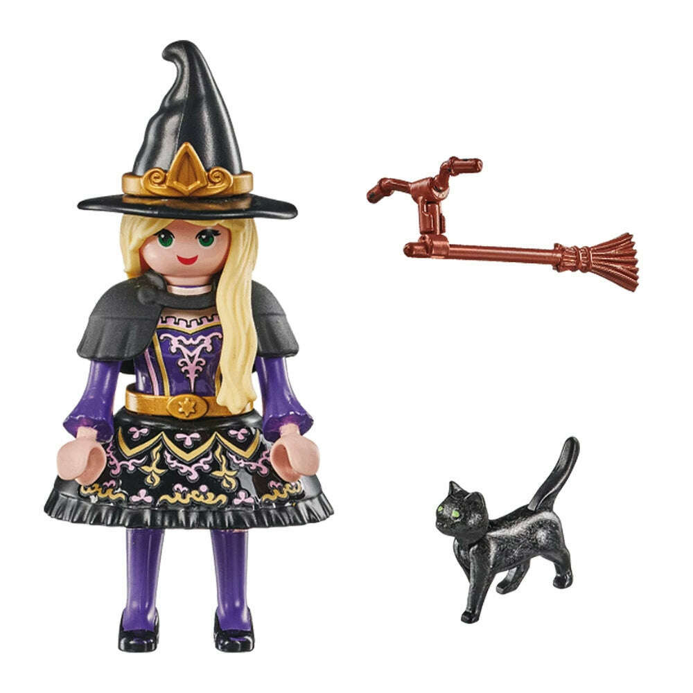 Toys N Tuck:Playmobil 71584 Special Plus Figure Set - Witch with Cat,Playmobil